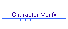 Character Verify