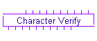 Character Verify